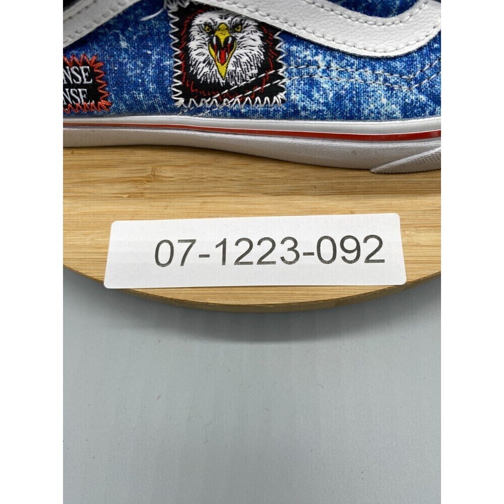 Vans Shoes Mens 7.5 Womens 9 Blue 90s Cobra Karate Canvas Denim Skate Sneakers - Picture 15 of 15